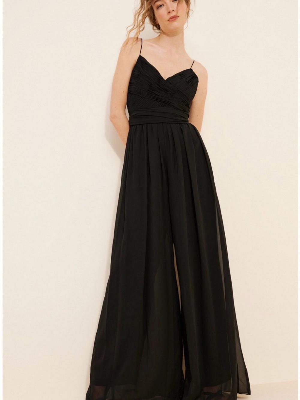 MAC Duggal Sleeveless Wide-leg Jumpsuit